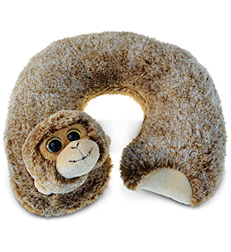 DolliBu Monkey Plush Neck Pillow