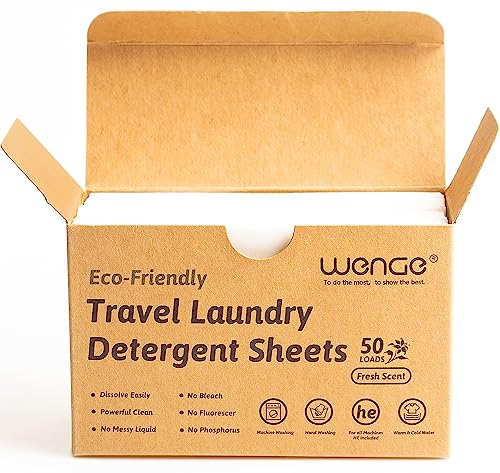 Travel Laundry Sheets Detergent
