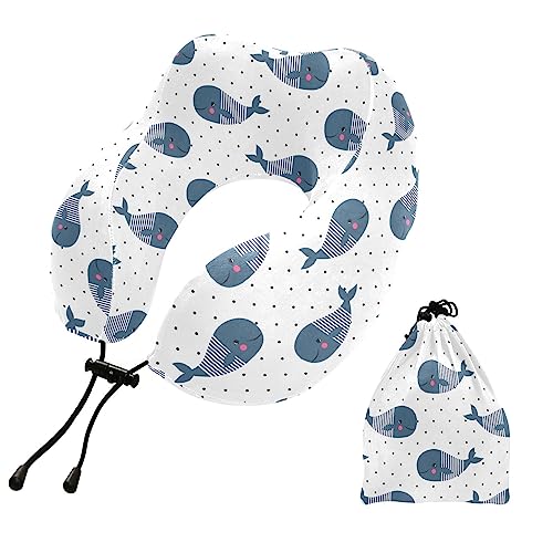 Whales Travel Pillow