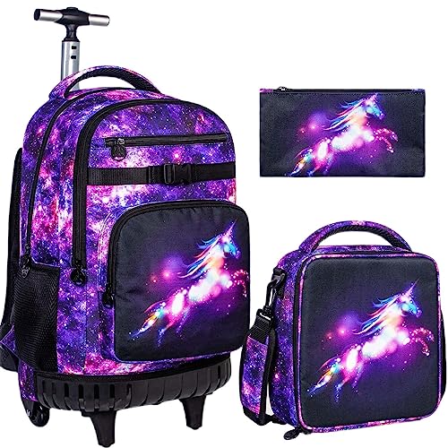 Rolling Unicorn Backpack for Women