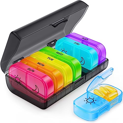 FULLOT Weekly Pill Organizer