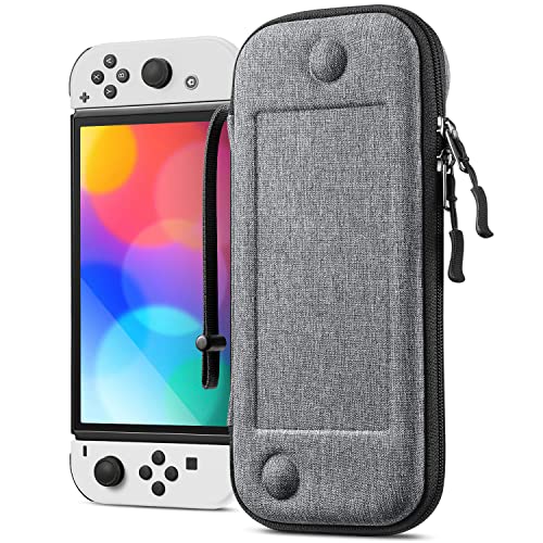 Slim Carrying Case for Nintendo Switch - Shockproof Protective Travel Storage Bag