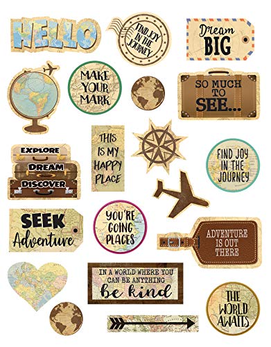 Travel The Map Stickers, Pack of 120