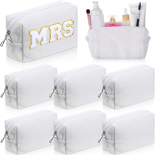 Sanwuta 8 Pcs Preppy Makeup Bag