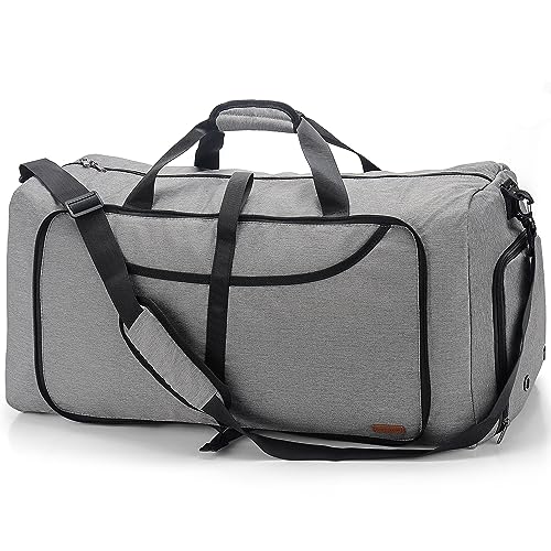 60L Foldable Duffle Bag with Shoe Compartment