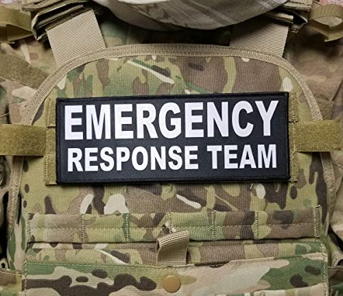 Emergency Response Team Black Hook Back Patch