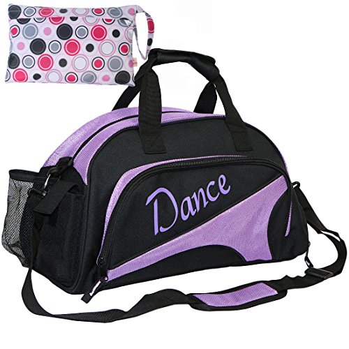 Ballet Dance Sports Gym Duffel Bag with Shoe Compartment