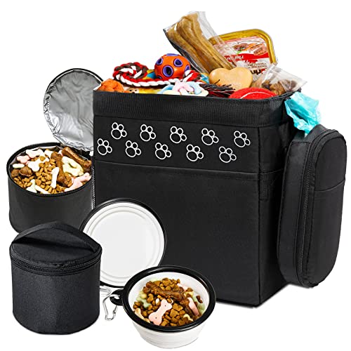 CLAWIST Dog Travel Bag with Treat Pouch