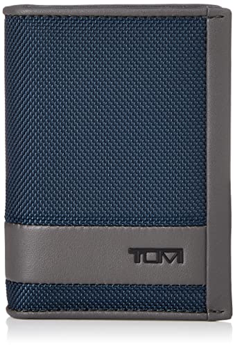 TUMI Alpha SLG Card Case - Navy/Grey