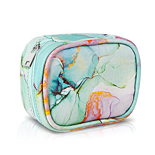 Weekly Travel Zippered Pill Case with Removable 7 Day Clear Plastic Pill Bags