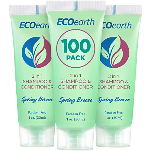 EcoEarth Travel Size Shampoo Conditioner 2-in-1