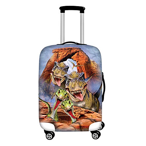 Funny Dinosaur Spandex Luggage Cover Protector