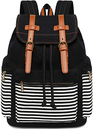 Stylish and Spacious Bluboon Canvas School Backpack for Women