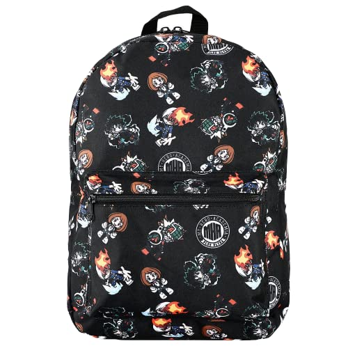 My Hero Academia Anime Cartoon Chibi Print Sublimated Tech Backpack