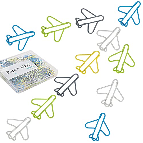 100 pcs Airplane Paper Clips