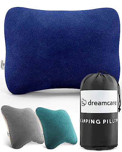 Memory Foam Camping Pillow - Small Pillow for Sleeping, Backpacking, and Travel