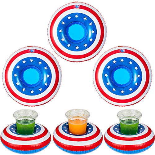 Patriotic Inflatable Cup Coasters: Fun and Practical Summer Accessories
