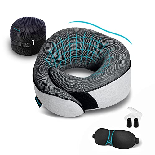 thumbnail image 2 of 4litamz Memory Foam Travel Neck Pillow - Compact Ergonomic Support For Airplanes & Travel 2 of 13