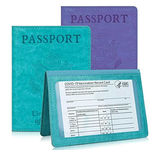 Passport and Vaccine Card Holder Combo