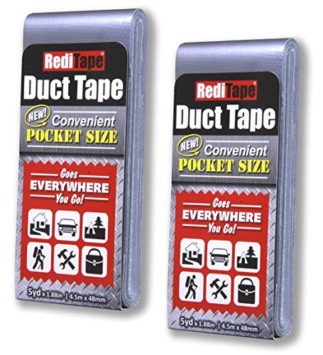 RediTape Travel Size Silver Duct Tape 2-Pack