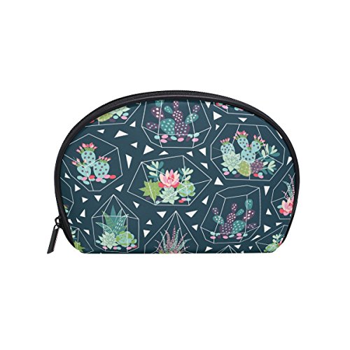 ALAZA Cactus Succulent Makeup Toiletry Bag