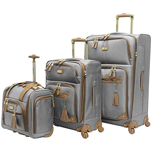 Steve Madden Designer Luggage Collection - 3 Piece Travel Set