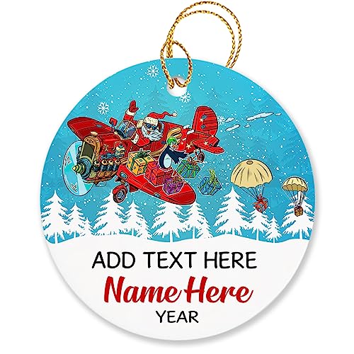 Personalized Pilot Airplane Captain Ornament