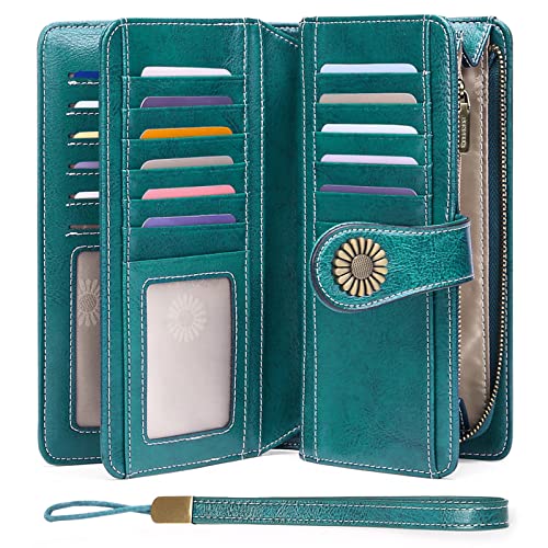 Sendefn Women's RFID-Blocking Leather Wallet