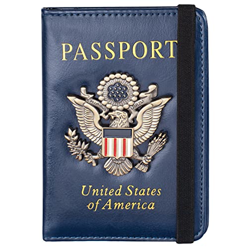 RFID Blocking Leather Travel Passport Wallet
