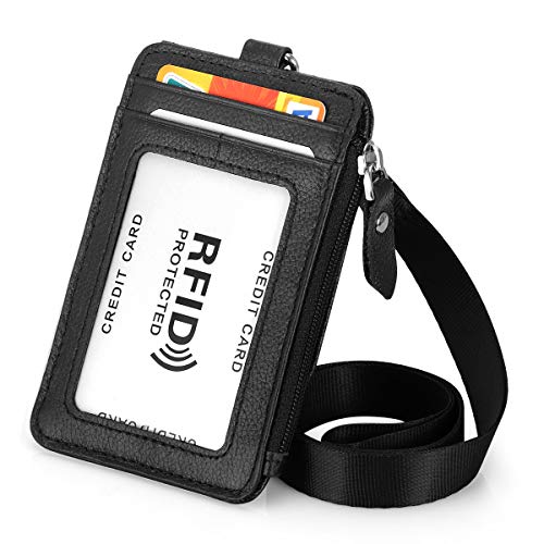 HAWEE Genuine Leather RFID Keychain Wallet