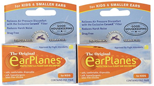 Children's Ear Plugs for Airplane Travel - 2 pack