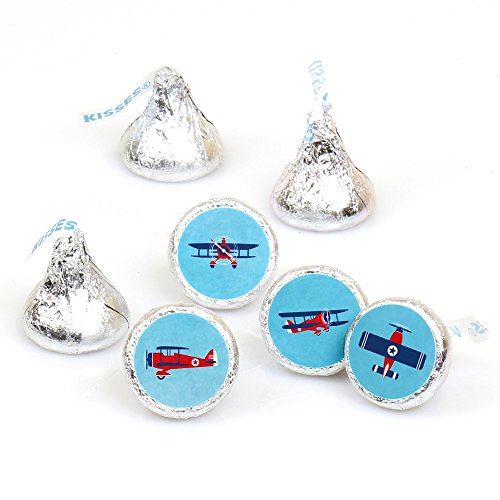 Vintage Airplane Candy Stickers - Perfect for Party Favors