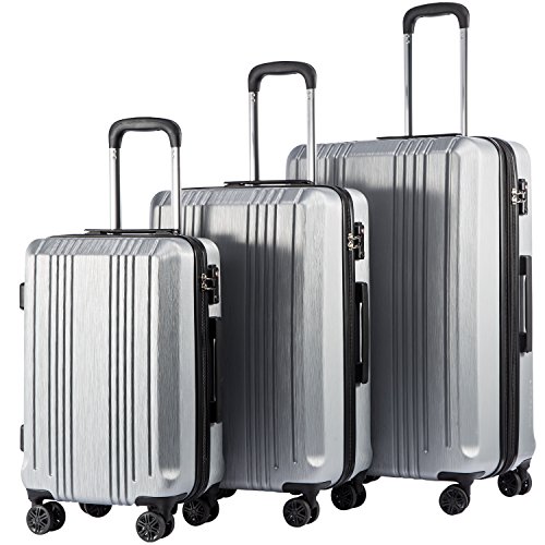 Coolife Luggage Expansion Set with TSA Lock Spinner Coolife Luggage Expansion Set with TSA Lock Spinner