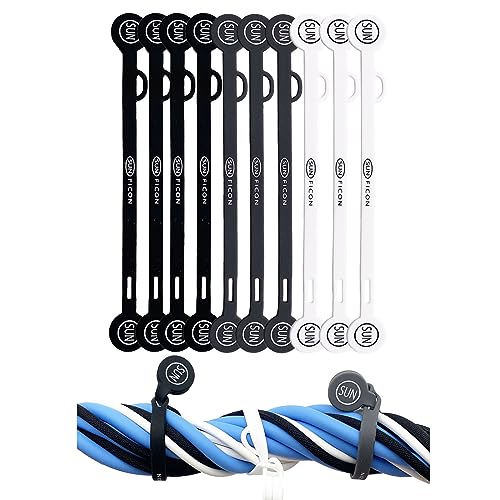 Magnetic Cord Organizers Cable Clips 10-Pack