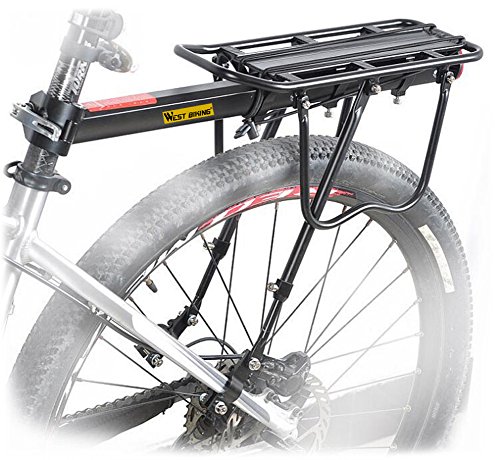Bike Cargo Rack with Adjustable Stand