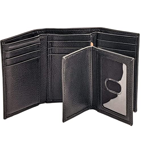 Winchester Mens Wallets - Top Grain Genuine Leather Trifold Wallet