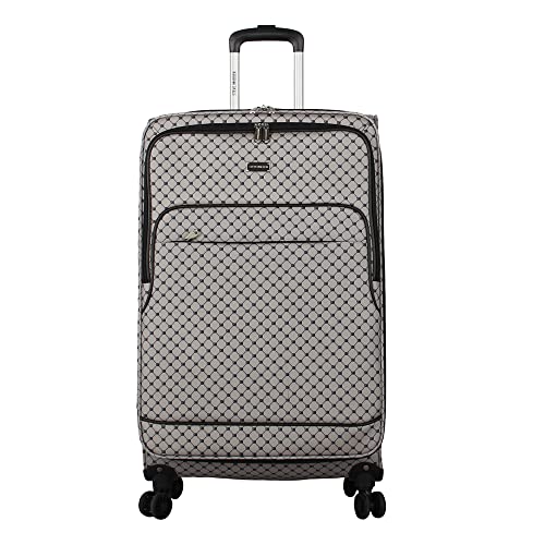 Steve Madden Designer Luggage - Checked Large 28 Inch Suitcase