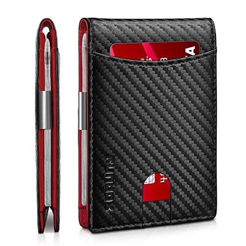 RUNBOX Red Wallet for Men Slim