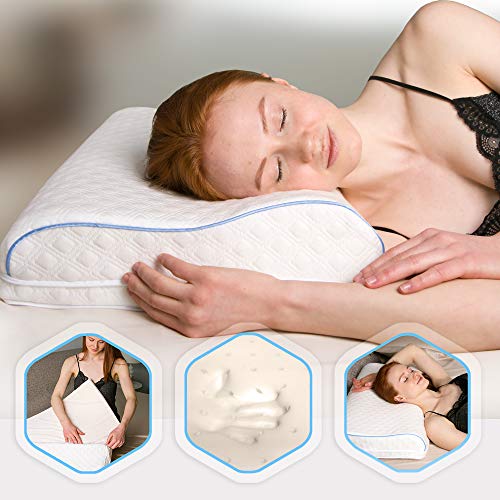 Aeris Memory Foam Contour Pillow for Neck Pain Relief