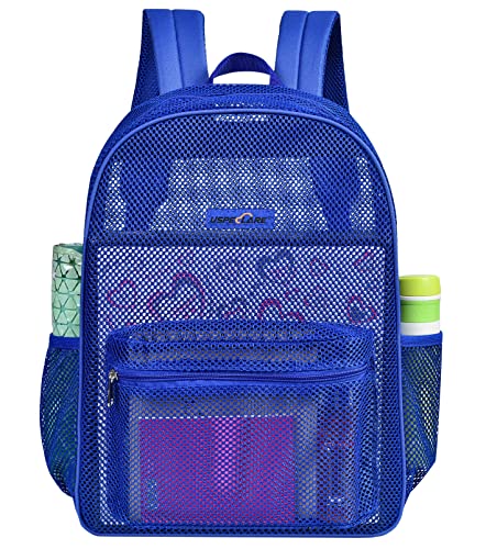 Heavy Duty Semi-Transparent Mesh Backpack