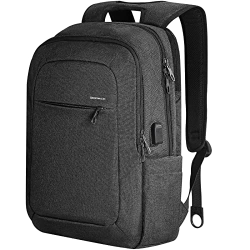 Slim Laptop Backpack with USB Charging Port