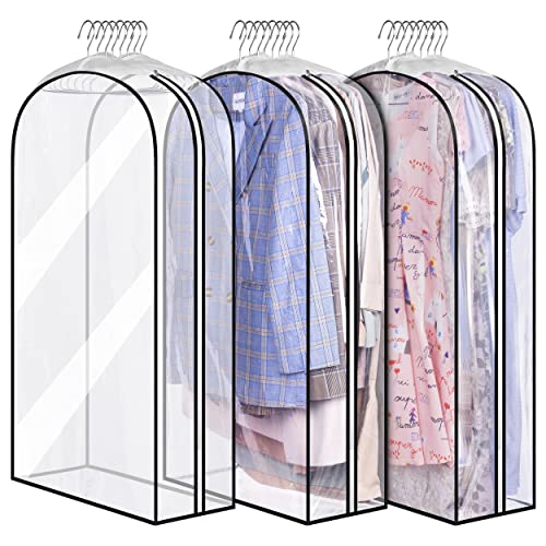 MISSLO All Clear Garment Bags for Hanging Clothes