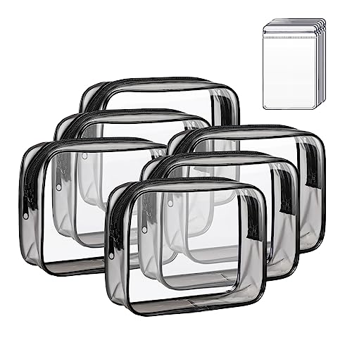Clear Travel Toiletry Bag with Jewelry Bags