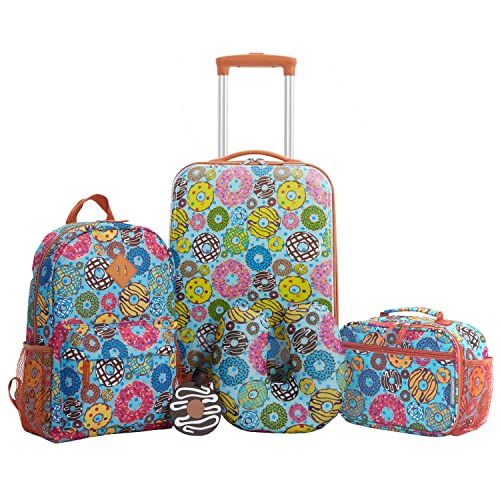 Kids' Luggage Set - Donut Design