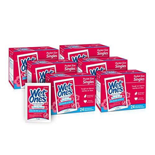 Wet Ones Antibacterial Hand Wipes Singles