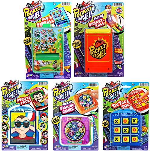 Pocket Games Kid Travel Toys Bundle Set