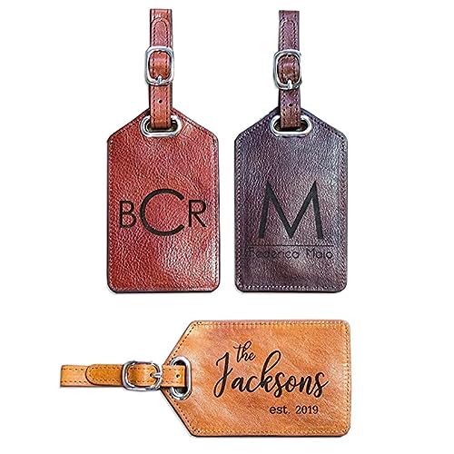 Genuine Leather Luggage Tag: Personalized and Stylish