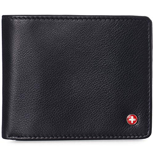 Alpine Swiss Mens Leather Wallet Bifold