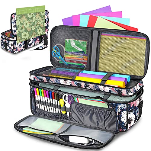 LUXJA Double-Layer Carrying Case Compatible with Cricut Die-Cut Machine