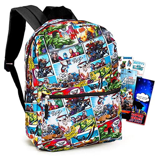 Marvel Avengers Kids Backpack - Deluxe School Supplies Bundle